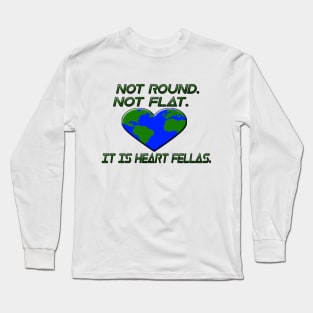 valentine's day heart earth Long Sleeve T-Shirt